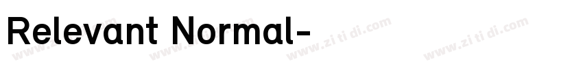 Relevant Normal字体转换